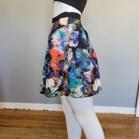WYLDR Watercolor Print Mini Skirt, VGUC, Size S - Picture 4 of 8